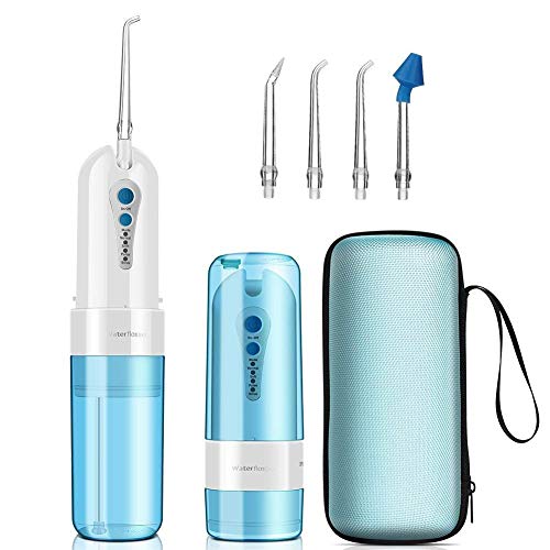 Jet Dentaire Électrique, GEEDIAR Appareil de Nettoyage des Dents Irrigateur Dentaire Hydropulseur Irrigateur Oral Portable