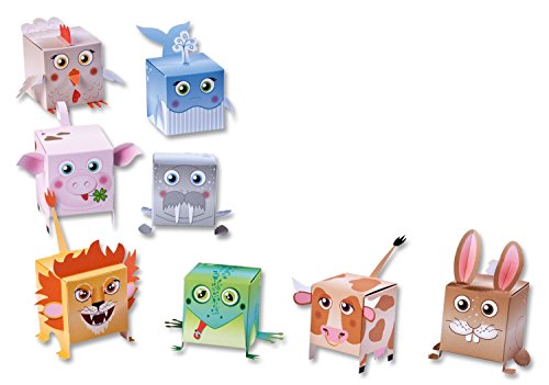 Folia 978 – Lustige Tierschachteln zum Selbermachen, 8 Stück - 2