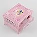 Colorful Light Jewelry Box with Mirror Rotating Ballerina Puppet Music Box Gift Pink