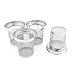 Produktbild sourcingmap® 4Stk. Edelstahl Gitter Filter lose Gewürzkugel Teesieb Teeei Sieb 80mm Dmr. de