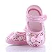 Masione Baby Girl Shoes with Cute Floral Bow Pink Purple (12, Pink)