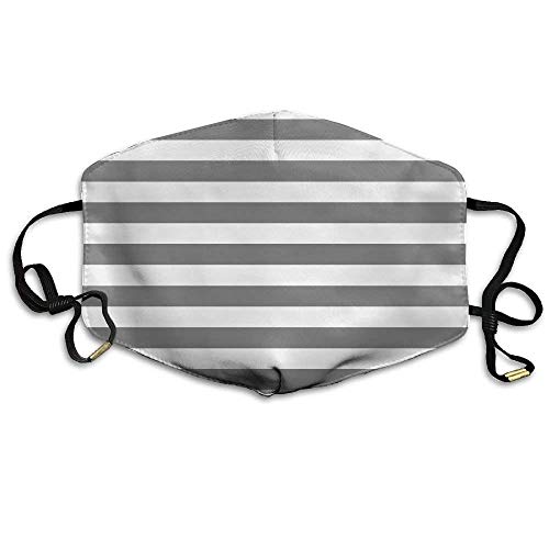 Preisvergleich Produktbild Grey Striped Anti Dust Breathable Face Mouth Mask for Man Woman