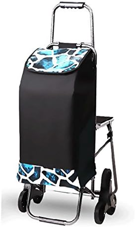 M&amp;A Trolley Dolly Stair Climbing Multipurpose Folding Utility Cart with Grocery, Shopping and More , A