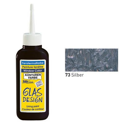 Glas-Design Windowcolor-Konturenfarbe 80ml, Silber [Spielzeug]