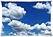 Pillowcase Pillow Cover Glam Clouds Sky Zippered Pillow Protector 20x30 inch (one side)