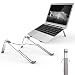 Produktbild VOGEK Laptop Ständer, Aluminium Universal Ständer Höhe und Breite einstellbar Notebook Ständer Ergonomisch Tragbar Faltbar Tablet Halterung für 10-15 Zoll Tablet Notebooks MacBook iPad Computer