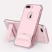 Produktbild iPhone 7 Plus/8 Plus hülle Silikon weiche handy-hülle DECHYI Stoßfest Heavy Duty PC Hard Stoßfänger Gitter Anti-Fingerabdruck Stent handy-hülle -Transparent + Roségold