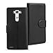 Produktbild Conie Handyhülle für LG G4, Bookstyle Klappetui, Tasche aus PU Leder, Booklet Flip Hülle Schwarz
