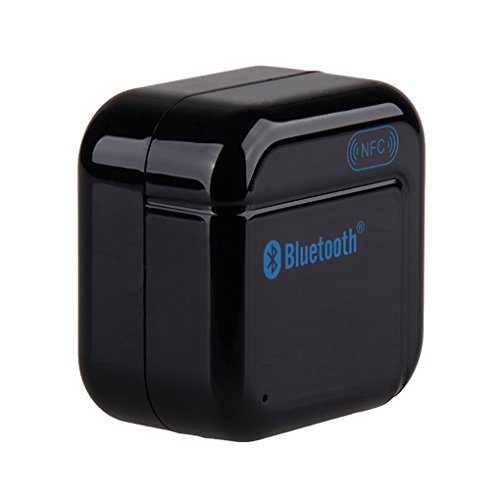 BXT® H-266 Bluetooth Audio Receiver mit 3,5mm Ausgang NFC Funktion Musik Empfänger Adapter für Drahtlose Wiedergabe vom Bluetooth Smartphone PC auf Ihrer Stereoanlage HiFi-Anlage Lautsprecher Docking Station und Autoanlage in Schwarz - 8