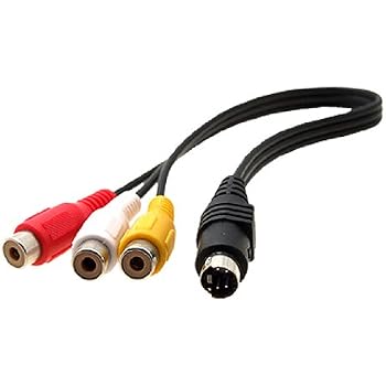 Câble Adaptateur VGA Vers S-Vidéo/RCA - Pour Connecter PC à TV (si Carte Graphique Compatible)