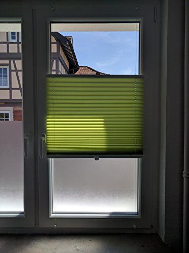 Plissee Klemmfix ohne Bohren 80×100 cm Grün - 4