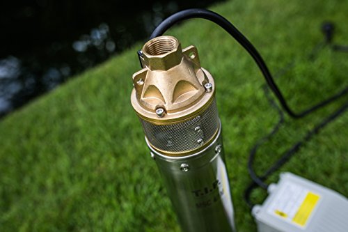 T.I.P. 30176 Peripher Tiefbrunnenpumpe Edelstahl MSC 4/1 M mit Messing-Laufrad, bis 3.000 l/h Fördermenge - 3