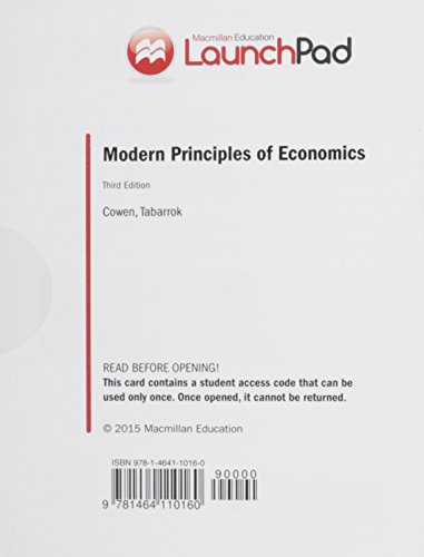 LaunchPad for Modern Principles of Economics (12 Month Access Card)