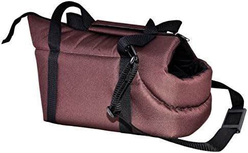 BROWN CARRY BAG SHOULDER TRAVEL CARRIER DOG PUPPY CAT PET ANIMAL (SMALL)
