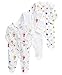 Mamas and Papas Unisex Baby 3 Pack All-in-One Timbuktales Bodysuit, White (Multicolour), 3-6 Months