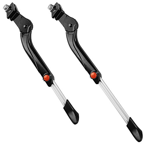 BV Fahrrad-Seitenständer, Parkstütze, Kickstand, robuster verstellbarer Ständer, Rugged Adjustable Kickstand for Heavier Bicycles with Spring-Loaded Latch - 3