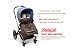 [Manito] Shiny Skin Manteau / Warm Skin Cover Manteau Footmuff for Baby Stroller, Pushchair and Baby Carrier, Wind Shield for Baby Outdoor Strolling (Black)