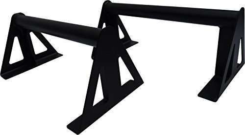 BodyRip Parallettes trizepsdrcken Crossfit Gym Bar, Schwarz, 40 cm