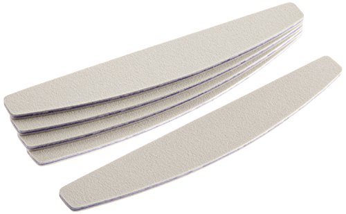 Star Naildesign & Cosmetics Profi Crescent File, White - 5 Piece