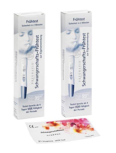 2x Pregnafix Schwangerschafts-Frühtest + 1x Z1 Pharma Schwangerschaftstest