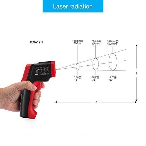 EC TECHNOLOGY Term metro Infrarrojo Digital L ser IR Sin Contacto Pistola de Temperatura -50 a 420 con Pantalla LCD y Funci n de Almacenamiento de Datos para Cocinar Barbacoa y M s - Rojo y Negro reviews EC TECHNOLOGY Term metro Infrarrojo Digital L ser IR Sin Contacto Pistola de Temperatura -50 a 420 con Pantalla LCD y Funci n de Almacenamiento de Datos para Cocinar Barbacoa y M s - Rojo y Negro