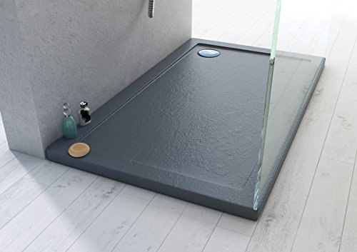Receveur Plateau Bac Douche Acrylique 120x80x4 Effett Pierre