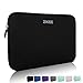 Price comparison product image 11-12 Inch Thickest Lightest Laptop Sleeve, Zikee Water Resistant Neoprene Protective Laptop Case for Lenovo/HP/Dell/Acer/Asus/MSI/Medion (Black)