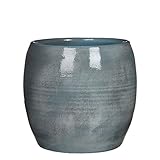 Qualitätsprodukt aus Keramik Mica decorations Topf, Lester, blau, 28 x 28 x 26 cm, 1002891