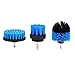 Produktbild aubess 3/Set Power Scrubber-Bürste reinigen für Badezimmer Oberflächen Badewanne Dusche Fliesenfugbrett schnurlose Power Scrub-Bohrer-Set 12x8x4cm blau
