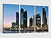 Produktbild Leinwandbild 3 tlg Skyline Moskau Russland Stadt Kat15 Kreml Bild Bilder Leinwand Leinwandbilder Holz Wandbild mehrteilig Kunstdruck fertig gerahmt 9AB534, 3 tlg BxH:120x80cm (3Stk 40x 80cm)