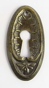 Clever-Deko Beschlag Oval Messing Schlüsselloch Rosette Schrank