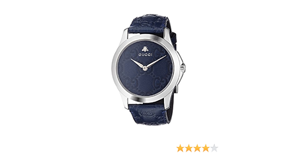 Gucci Orologio Analogico Classico Quarzo Unisex con Cinturino in Pelle  YA1264032 : Amazon.it: Orologi