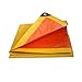 Produktbild WSGZH Plane Wasserdichtes Tuch Wasserdicht Und Ölbeständig Plane Ultralight Dreirad Wasserdichte Plane Windschutzscheibe, Dicke 0,32 Mm, 180 G / M2, 14 Größenoptionen, Orange + Gelb (größe : 3 * 3)