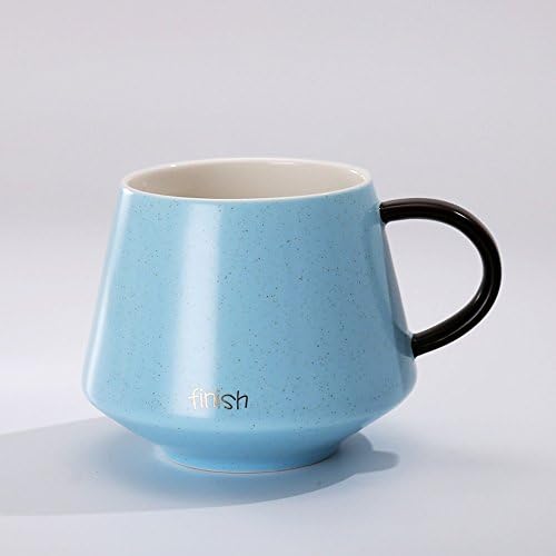 Dinner Sets HAIZHEN Creative Ceramic Cups Couple Cups Coffee Cups Breakfast Milk Cup Simple Solid Mug Household Ceramic Cups (Multi-color Optional) Ceramic (Color : Blue)