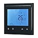 Produktbild Slri Elektrische Heizung LCD-Touchscreen-Thermostat Programmierbarer Temperaturregler - Schwarz