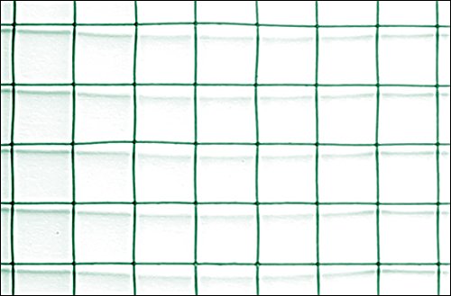 [pro.tec] Drahtgitter (4-Eck)(1m x 5m)(grün) Schweißgitter Volierendraht Maschendraht Zaun - 4