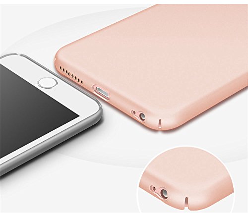 Qissy Carcasa Huawei P8 Lite  2017 Series  Incluido Anti-Scratch Anti-Huella Dactilar a Prueba de Choque Suave Protective Case Cover Skin para Huawei P8 Lite 2017 Series  Oro Rosa 