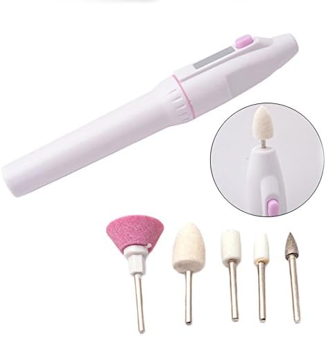 Electric Manicure Set, MeineBeauty 5-in-1 Electric Manicure Nail Drill File Grinder Grooming Kit Includes Callus Remover Set, Nail Buffer & Polisher, Personal Manicure and Pedicure Kit