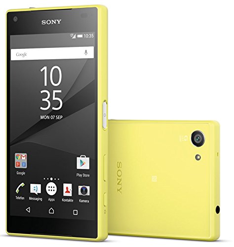 Sony Xperia Z5 Compact Smartphone (4,6 Zoll (11,7 cm) Touch-Display, 32 GB interner Speicher, Android 5.1) gelb