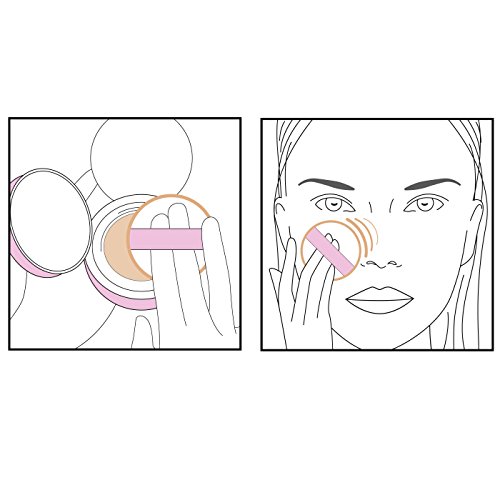 L’Oréal Paris natürliches Make Up „Nude Magique Cushion“, 01 Porcelain, mit LSF 29, 1er Pack (1 x 15 g) - 5