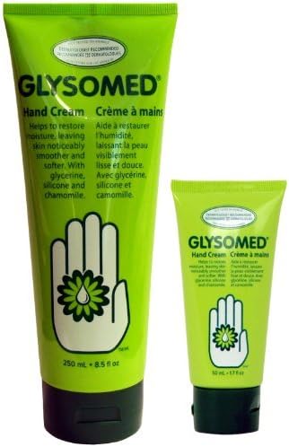 Glysomed Hand Cream Mix Pack (1 x Large Tube 250mL / 8.5 fl oz and 1 x Mini Travel Size Tube 50mL / 1.7 fl oz) by Glysomed