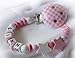 Personalised Dummy Clip with name, soother chain, dummy holder, pacifier clip - star #17399, handmade by mamasliebchen