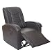 Produktbild Massage-Fernsehsessel HWC-T964, Relaxsessel Sessel, Heizfunktion ~ braun