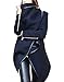 Produktbild Damen Cardigan Lang Elegant Vintage Langarm Festlich Strickjacken Parka Große Größen Hoher Kragen Pullover Mantel Mit Zipper Irregular Strickmantel Cocktail Formal Kimono Outwear Trenchcoat