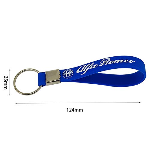 WULIM Llavero de Coche Iluminado Llavero Llavero para Alfa Romeo Llavero Accesorios de diseño de automóviles
