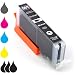 Produktbild Druckerpatrone Tintenpatrone CLI-551BK XL mit Chip Füllstandsanzeige kompatibel mit Canon Pixma Tintenstrahl-Drucker - 15ml Photo-schwarz Black