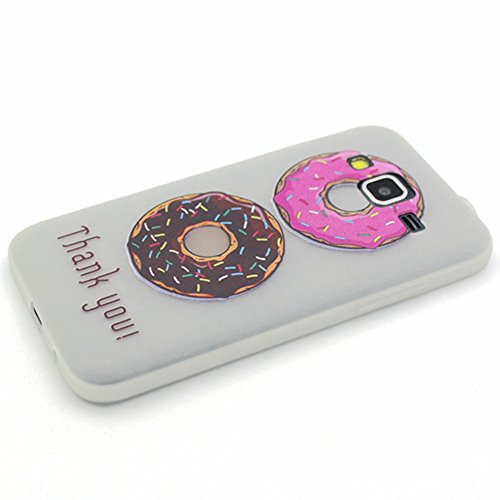 AllDo Funda Silicona para Samsung Galaxy Core Prime G360 Carcasa Protectora Caso Suave TPU Soft Silicone Case Cover Bumper Funda Ultra Delgado Carcasa Flexible Ligero Caja Anti Rasgu  os Casco Anti Choque - Galletas Preciosas