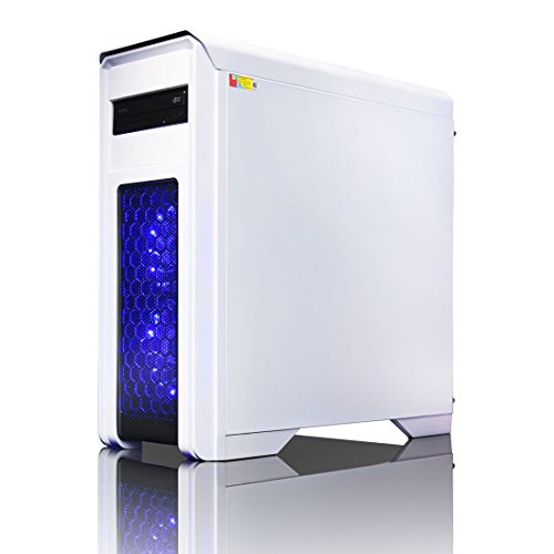 ADMI GTX 1060 GAMING PC: High-End VR Ready Gaming Desktop Computer: Intel Core i5 7400 3.5Ghz Quad Core CPU / NVIDIA GeForce GTX 1060 6GB GDDR5 4K VR Ready Graphics Card / 8GB 2133MHz DDR4 RAM / 1TB Hard Drive / 500W PSU Bronze Rated / HD Audio / USB 3.0 / HDMI/4K Ultra HD Support / VR / Oculus Support / Game Max Falcon White Gaming Case - Blue LED / DVDRW 24x / Pre-Installed with Windows 10