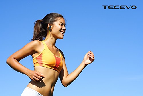 TECEVO Cuffie Bluetooth, wireless, leggere, con microfono, funzionalitÃ  vivavoce, stereo, resistenti al sudore, sportive/da corsa, ideali per smartphone