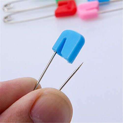 10 Stück Baby Sicherheitsnadel Edelstahl Tuch Windel Bib Taschentuch Zufällige Farbe - 3